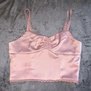 Pacsun pink crop top